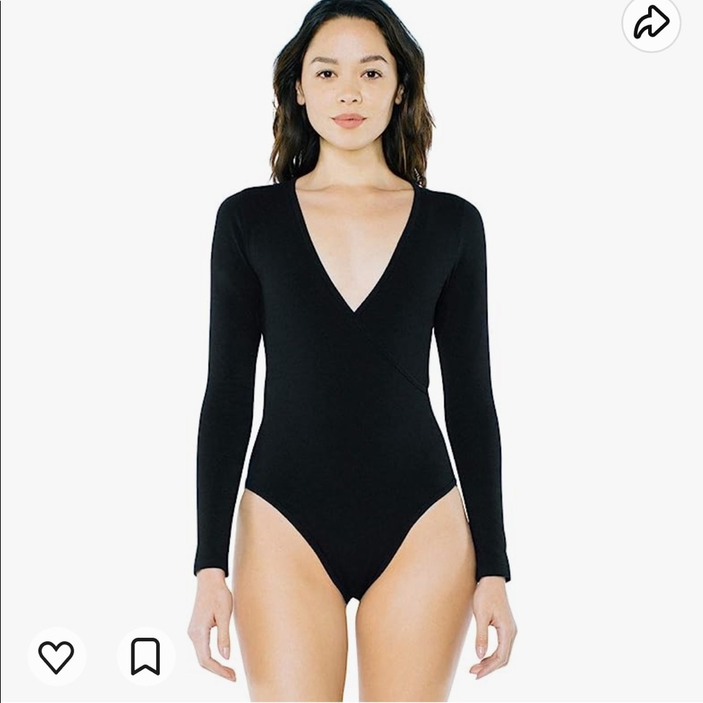 American apparel body suit long sleeve